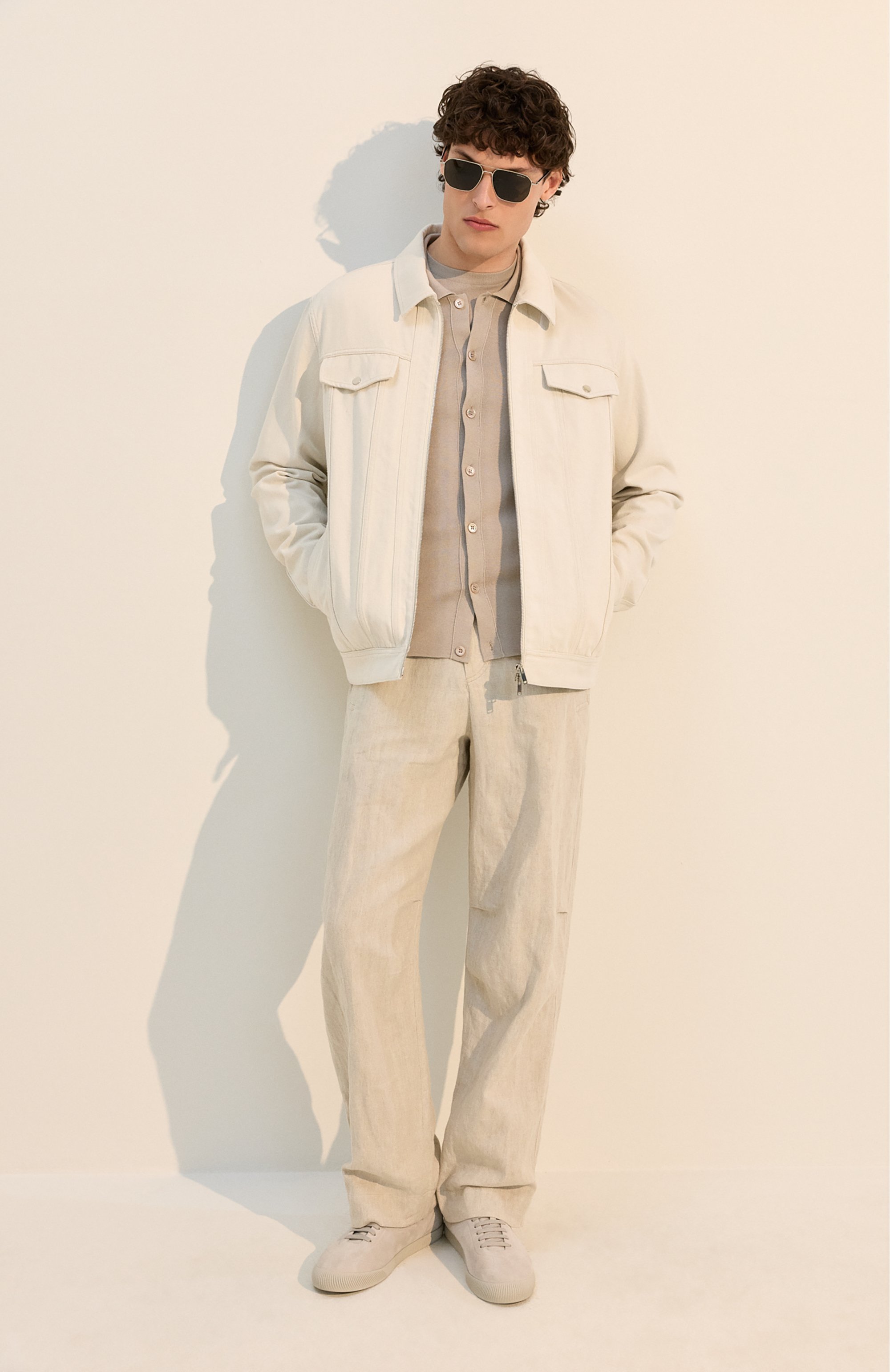 Брюки из хлопка и льна DRIES VAN NOTEN, арт. 020917/3131, фото 6