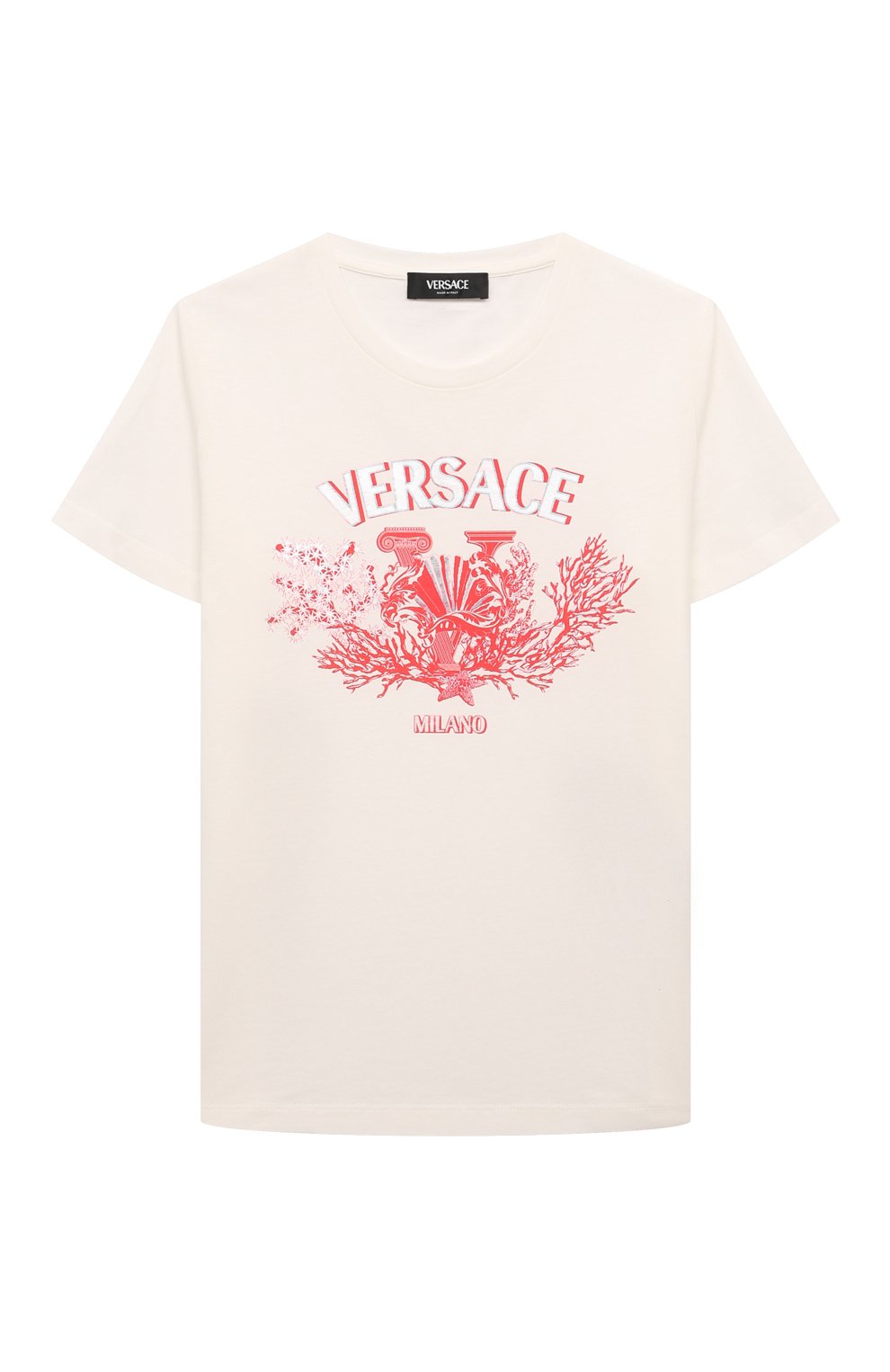 Хлопковая футболка VERSACE, арт. 1000239/1A11428/8-14, фото 1