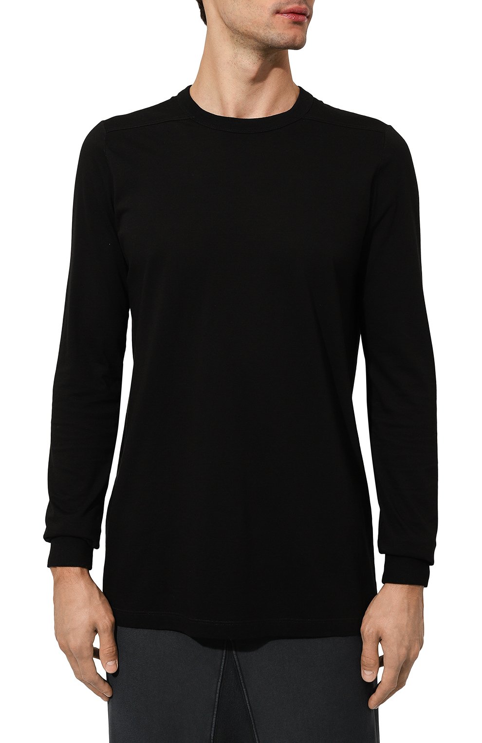 Хлопковый лонгслив RICK OWENS, арт. RU02D6266/JA, фото 3