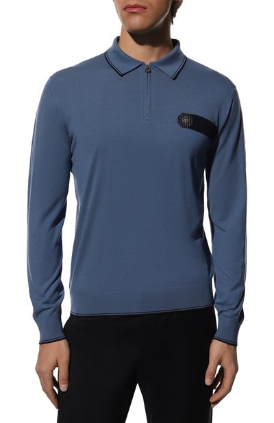 Поло с отделкой из кожи аллигатора STEFANO RICCI, арт. K606312AZ1/F22465, фото 3