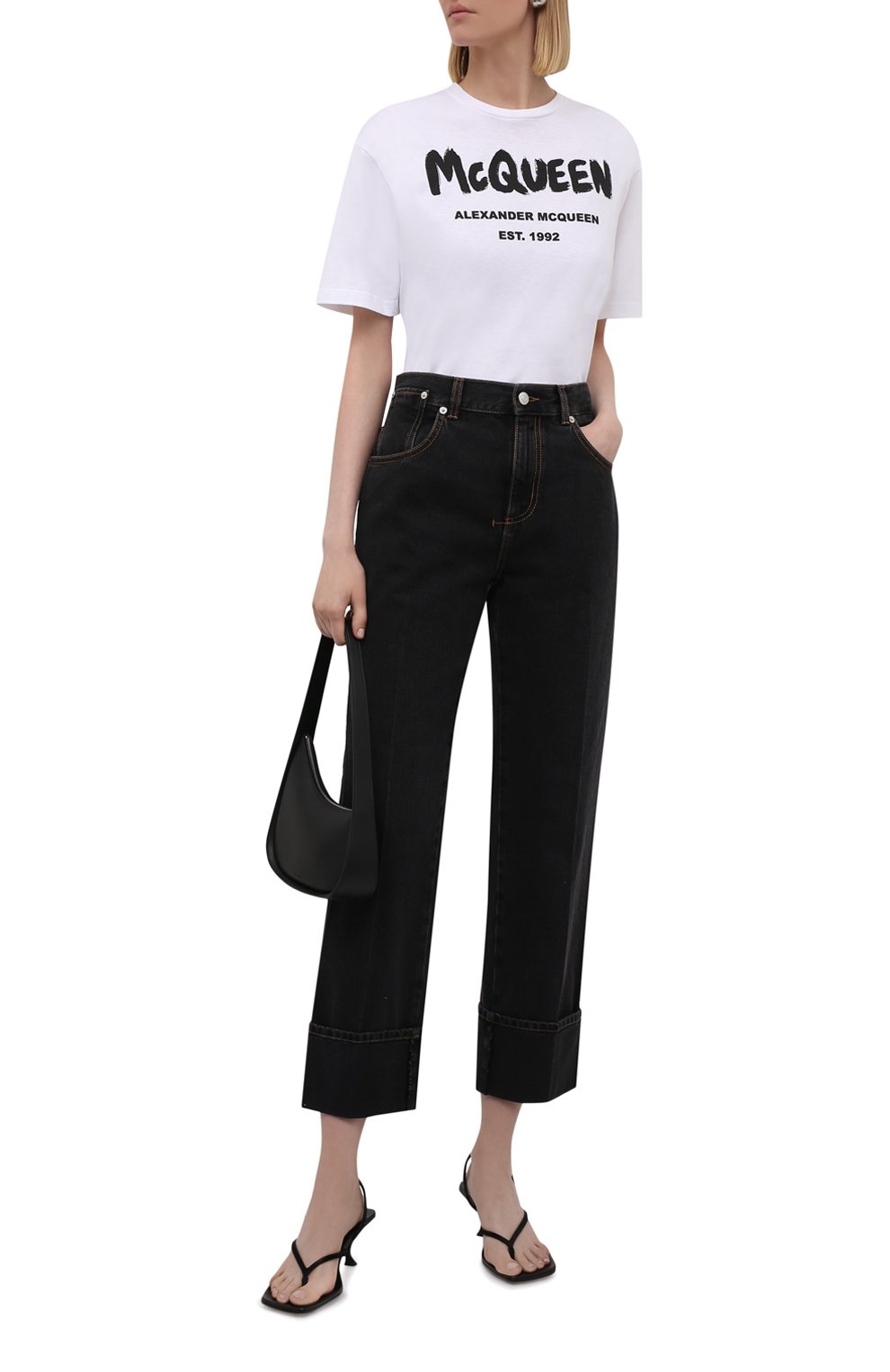 Хлопковая футболка ALEXANDER MCQUEEN, арт. 668428/QZADK, фото 2