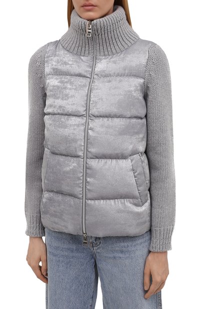Пуховая куртка HERNO серого цвета по цене 62100 руб., арт. MP002DR/70037, фото 3 Пуховая куртка HERNO, арт. MP002DR/70037, фото 3