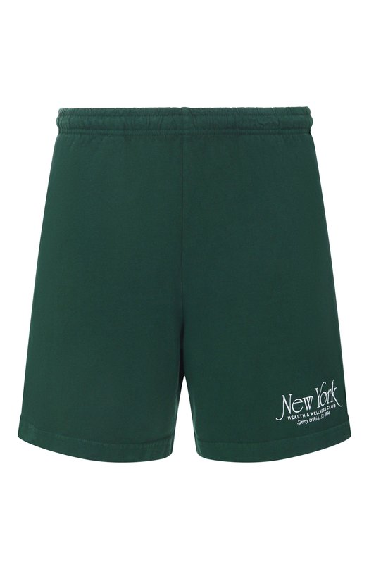 Хлопковые шорты Sporty and Rich SH039606034WH01 Зелёный SH039606034WH01