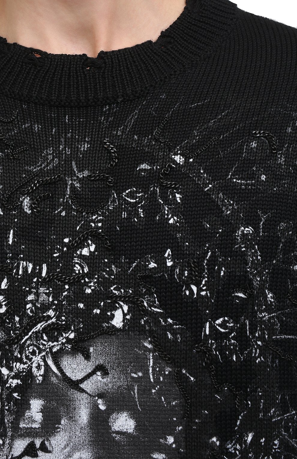 Свитер RH45 черного цвета по цене 28050 руб., арт. JK04-I, фото 5 Свитер RH45, арт. JK04-I, фото 5