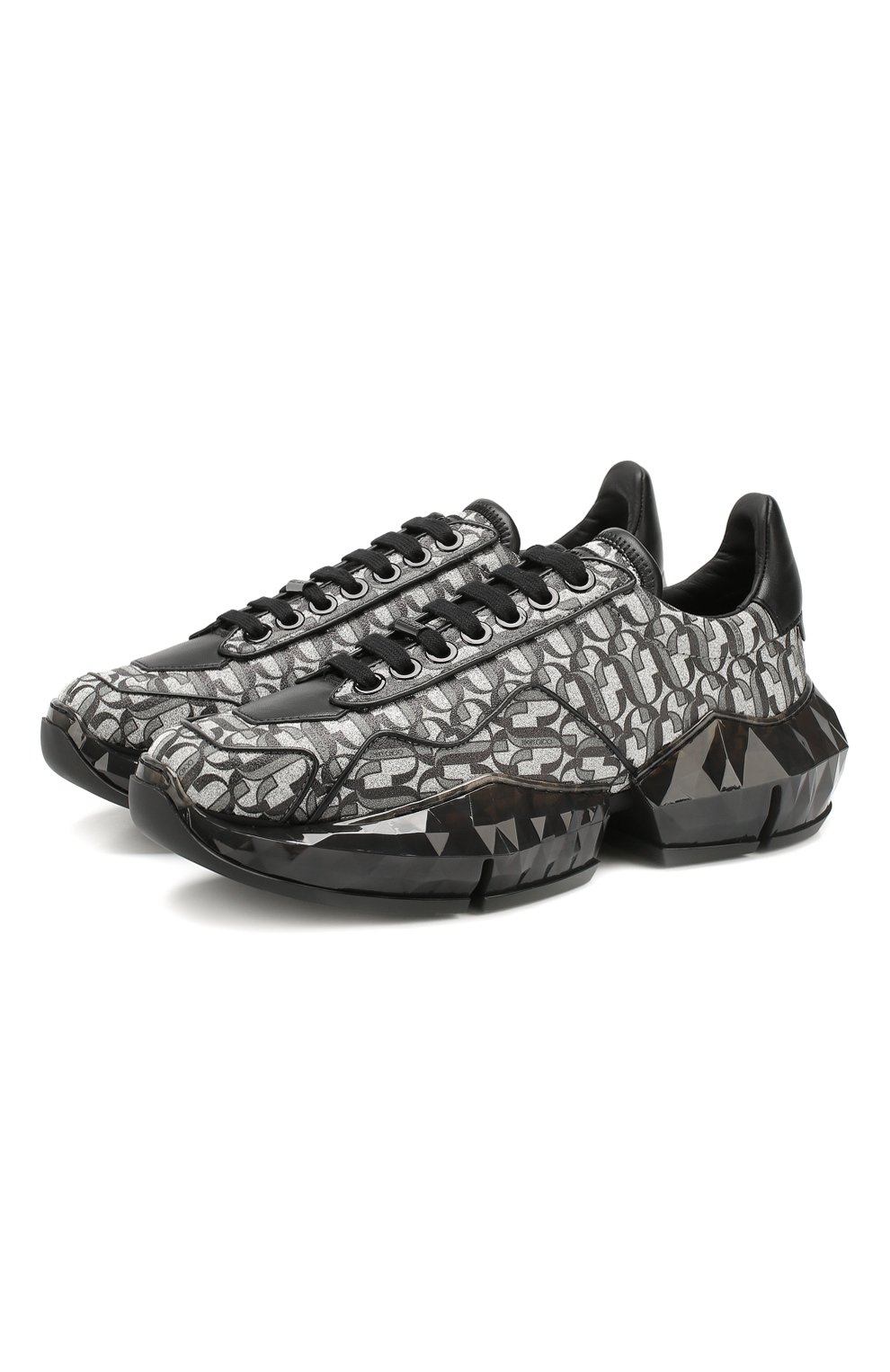 Женские серебряные кроссовки diamond JIMMY CHOO купить в интернет ...