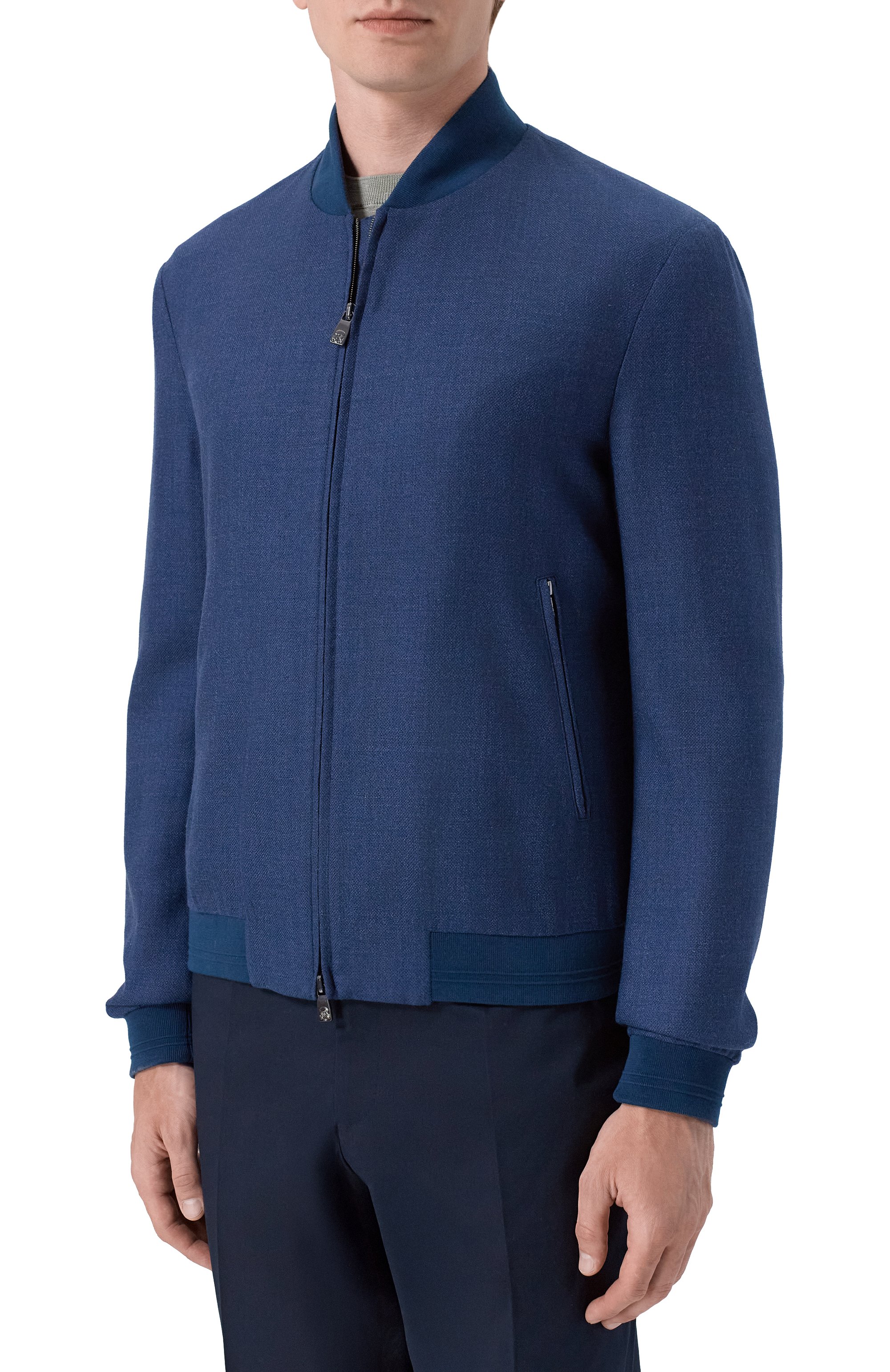 Бомбер из шелка и шерсти CORNELIANI, арт. 27L588/2718266, фото 3