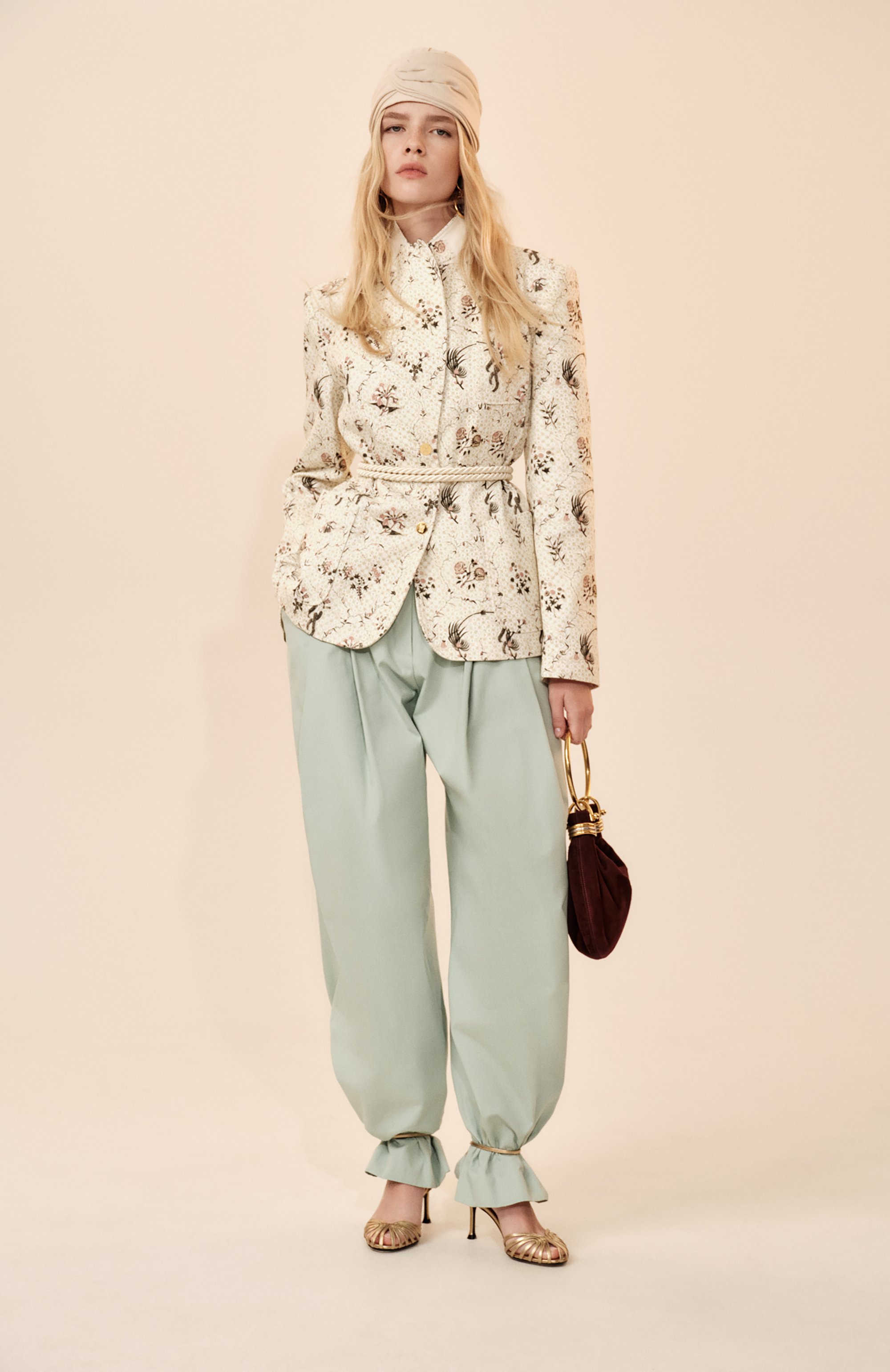 Хлопковые брюки NINA RICCI, арт. 25PCPA002/C01086, фото 7