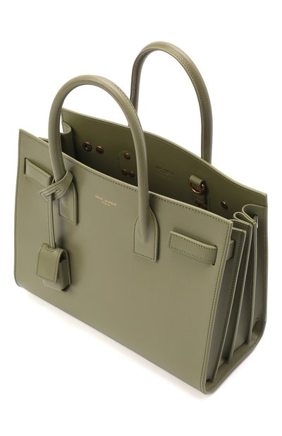 Сумка sac de jour baby SAINT LAURENT светло-зеленого цвета по цене 385000 руб., арт. 421863/02G9W, фото 5 Сумка sac de jour baby SAINT LAURENT, арт. 421863/02G9W, фото 5