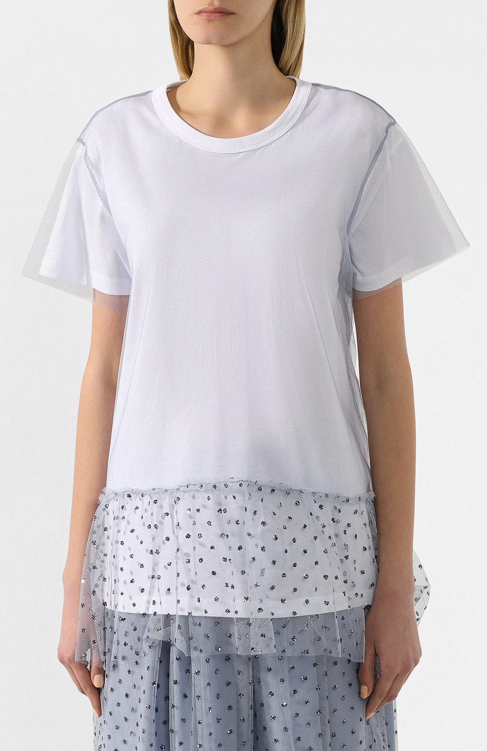 Хлопковая футболка REDVALENTINO, арт. TR3MG05N/4YB, фото 3