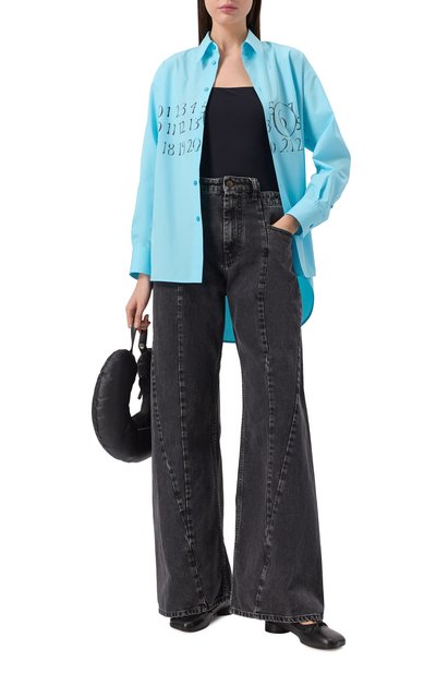 Хлопковая рубашка MM6, арт. S52DT0047/M35152, фото 2