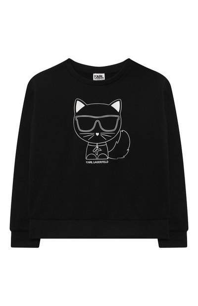 Хлопковый свитшот KARL LAGERFELD KIDS, арт. Z15312, фот о 1