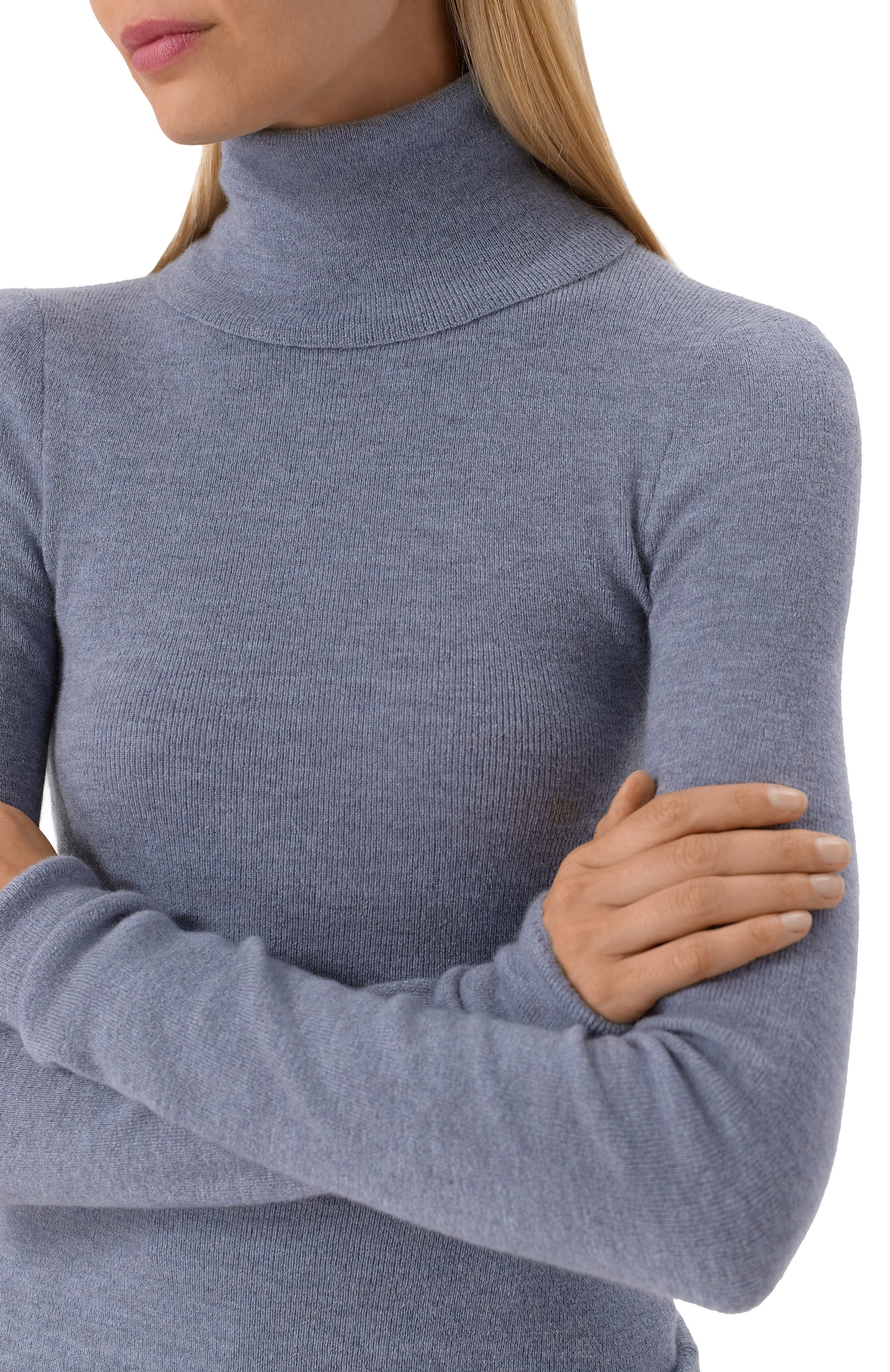 Кашемировая водолазка MVST голубого цвета по цене 104000 руб., арт. MKNSW014/ME23014, фото 5 Кашемировая водолазка MVST, арт. MKNSW014/ME23014, фото 5