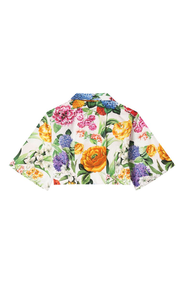 Детское хлопковая рубашка DOLCE & GABBANA разноцветного цвета, арт. L55S69/HS5S5/8-14 | Фото 2 (Случай: Повседневный; Рукава: Короткие; Материал внешний: Хлопок; Ростовка одежда: 4 года | 104 см, 5 лет | 110 см, 6 лет | 116 см, 8 лет | 128 см, 16 лет | 164 см, 10 - 11 лет | 140 - 146см, 2 года | 92 см, 12 лет | 152 см, 3 года | 98 см)