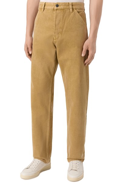 Джинсы BOSS ORANGE бежевого цвета по цене 26950 руб., арт. 50544643, фото 3 Джинсы BOSS ORANGE, арт. 50544643, фото 3