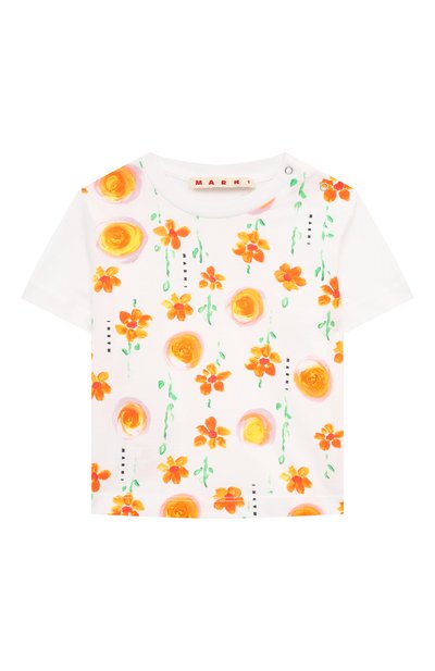 Хлопковая футболка MARNI, арт. M01127/M00S9