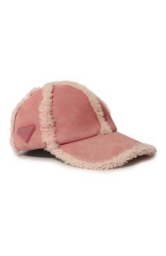 Бейсболка из овчины PRADA, арт. 1HC274-1UV4-F0638, фото 1