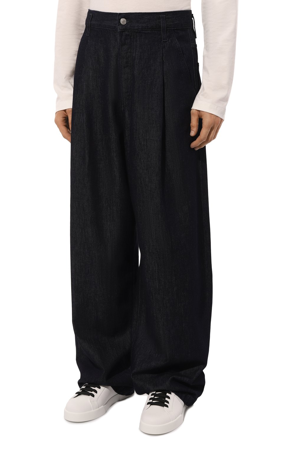 Джинсы DRIES VAN NOTEN темно-синего цвета по цене 48300 руб., арт. 242-020934-9378, фото 3 Джинсы DRIES VAN NOTEN, арт. 242-020934-9378, фото 3