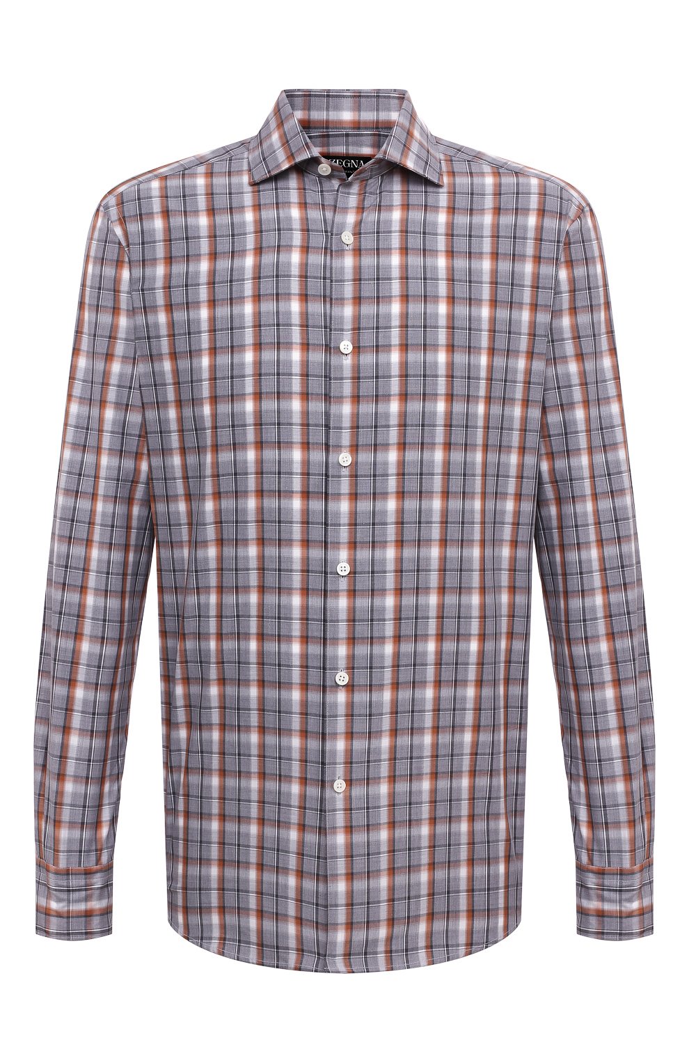 Хлопковая рубашка ZEGNA, арт. UCX01A6/SRF5, фото 1