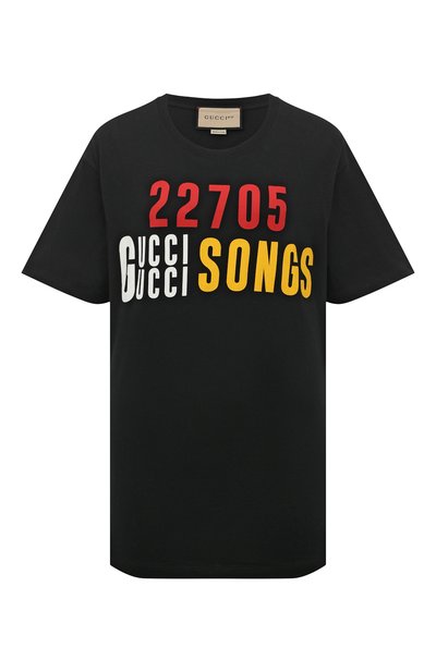 Женская хлопковая футболка GUCCI, арт. 615044 XJDXA
