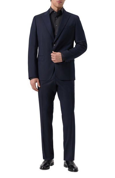 Мужской костюм из шерсти и хлопка BOSS, арт. 50546080