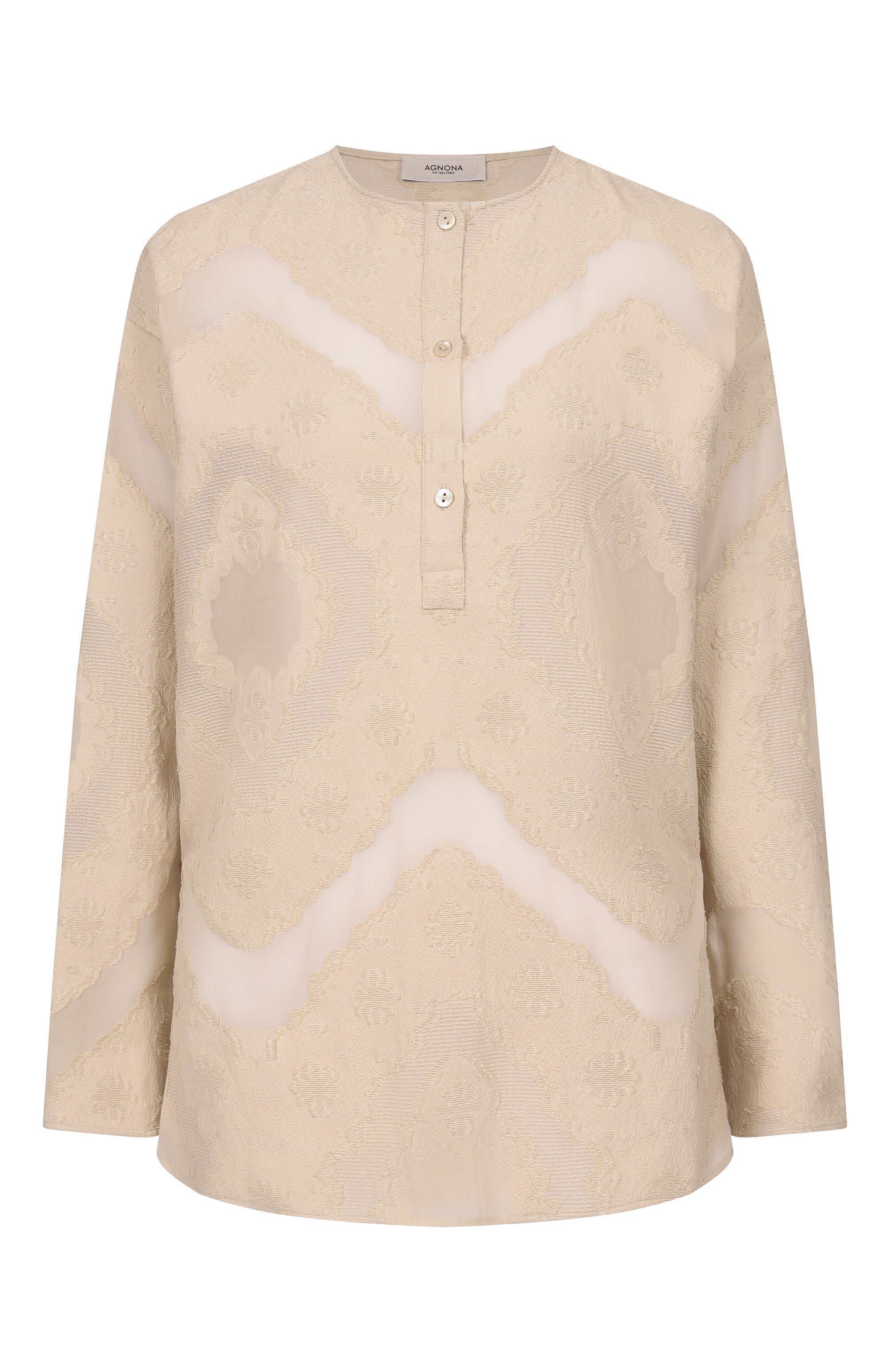 Блузка из хлопка и вискозы AGNONA, арт. TD1112E/J2001E, фото 1