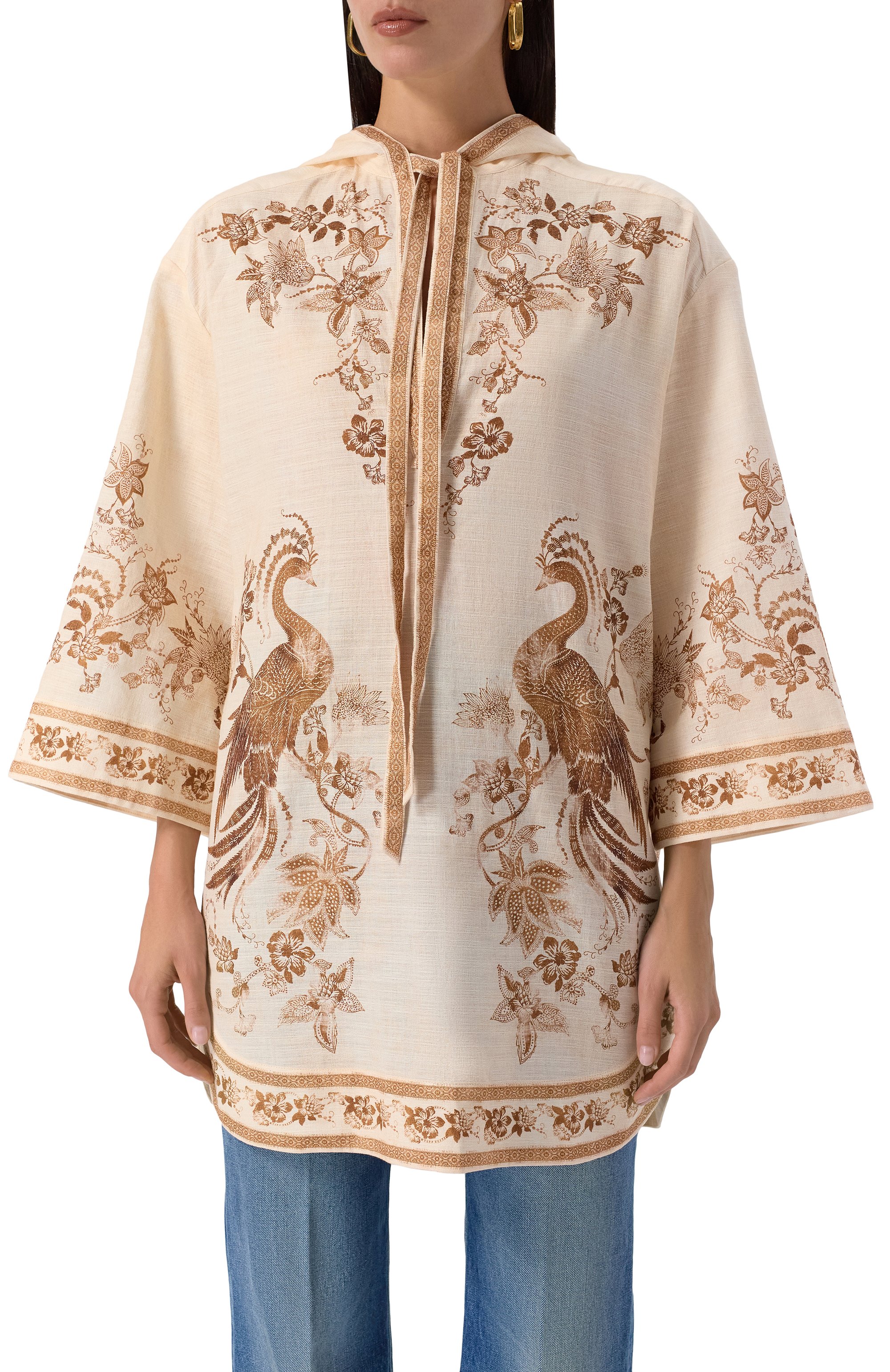 Хлопковая туника ZIMMERMANN, арт. 3320DSS253, фото 3