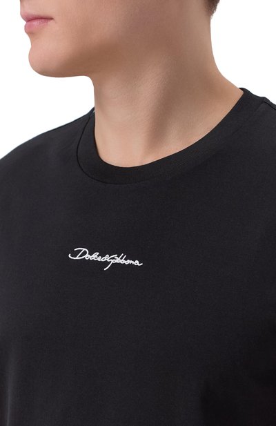 Хлопковая футболка DOLCE & GABBANA, арт. G8RN8Z/G7P0C, фото 5