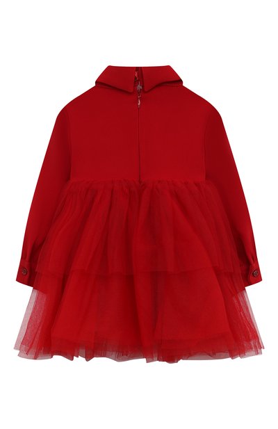 Платье ELISABETTA FRANCHI LA MIA BAMBINA красного цвета по цене 28450 руб., арт. EGAB1850/GA085, фото 2 Платье ELISABETTA FRANCHI LA MIA BAMBINA, арт. EGAB1850/GA085, фото 2