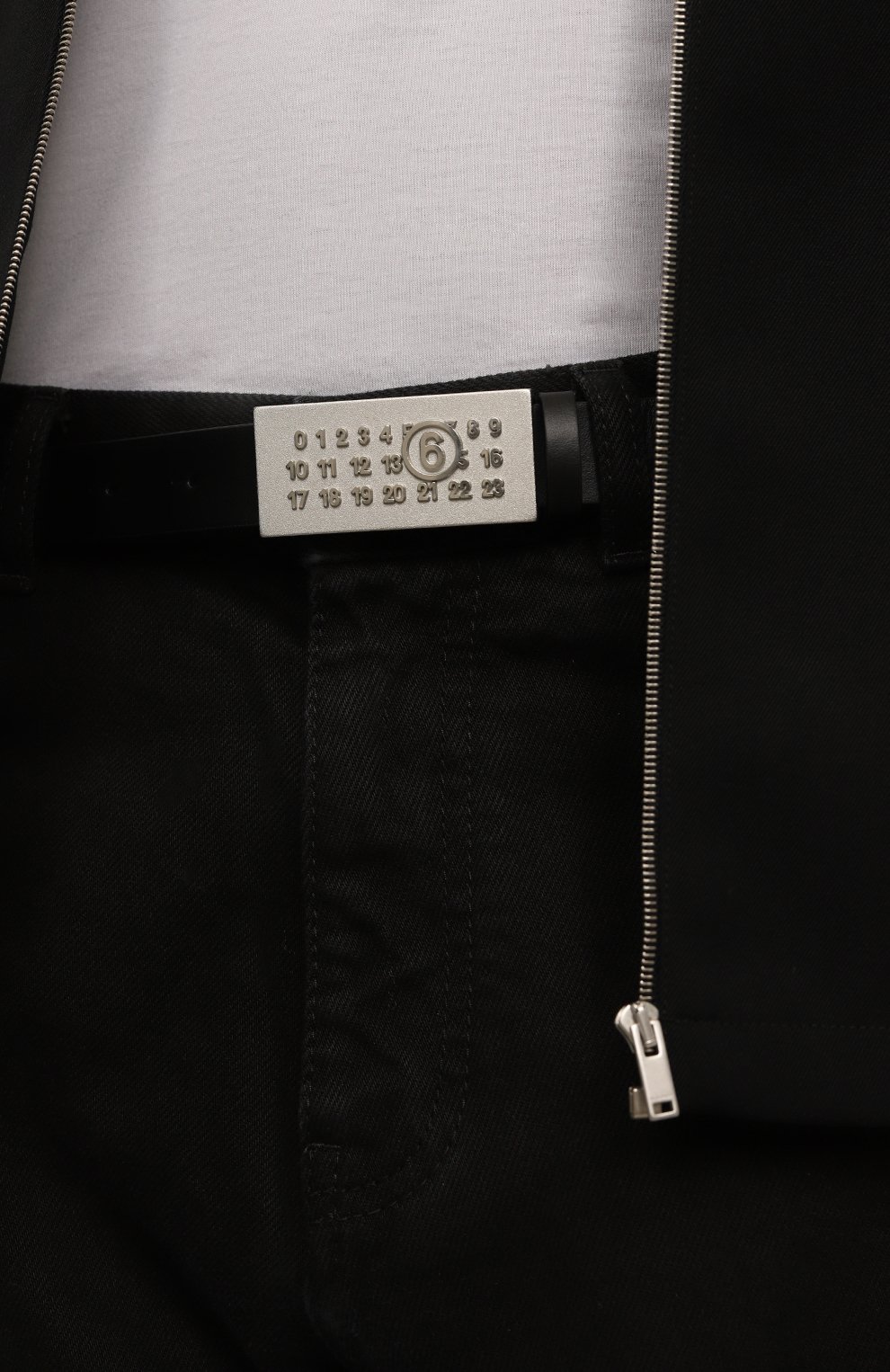 Кожаный ремень numeric MM6, арт. SA6TP0010/P6418, фото 2