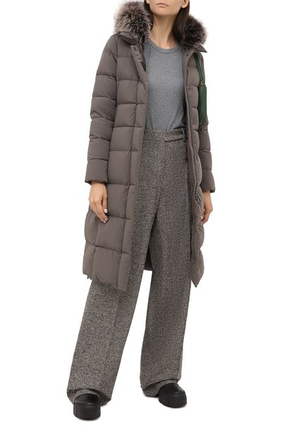 Пуховик MOORER темно-серого цвета по цене 250000 руб., арт. ZAGARA-KN/A20D170STKN, фото 2 Пуховик MOORER, арт. ZAGARA-KN/A20D170STKN, фото 2