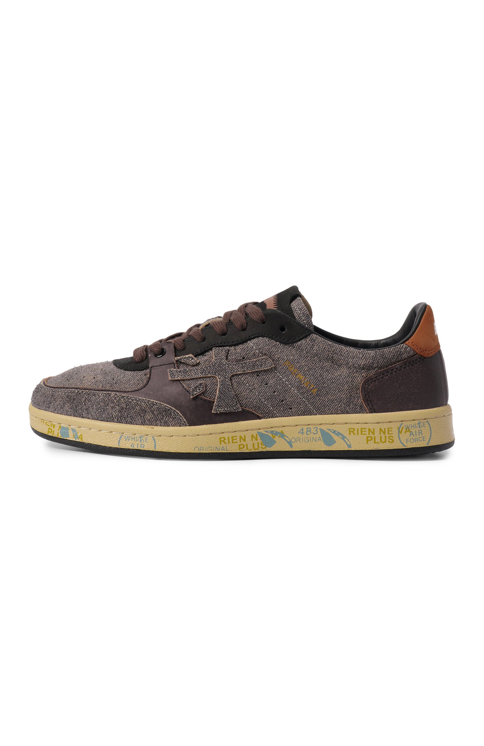 Замшевые кеды bskt clay PREMIATA голубого цвета по цене 31550 руб., арт. BSKT CLAY/VAR 8440, фото 3 Замшевые кеды bskt clay PREMIATA, арт. BSKT CLAY/VAR 8440, фото 3