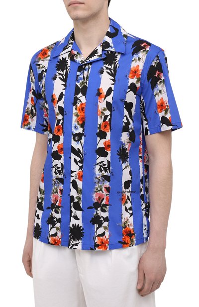 Хлопковая рубашка OFF-WHITE, арт. 0MGA163S21FAB006, фото 3