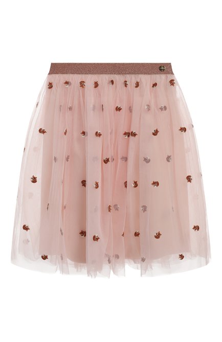 Детская юбка LANVIN розового цвета, арт. N13001 | Фото 1 (Случай: Повседневный, Вечерний; Нос: Не проставлено; Материал сплава: Проставлено; Ростовка одежда: 10 - 11 лет | 140 - 146см, 12 лет | 152 см, 4 года | 104 см, 5 лет | 110 см, 6 лет | 116 см, 8 лет | 128 см)