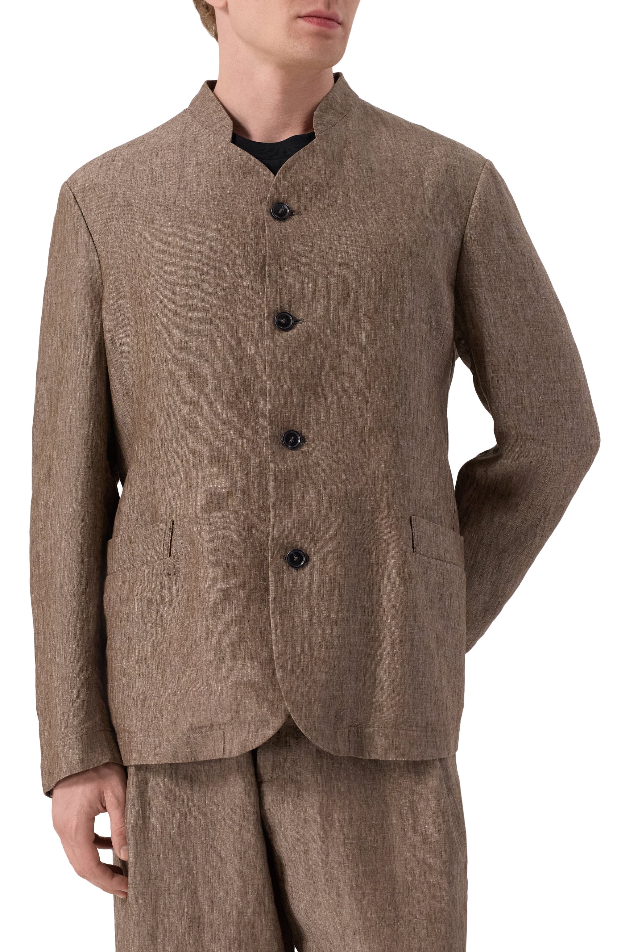 Льняной пиджак GIORGIO ARMANI, арт. GM001742/AF17957, фото 4