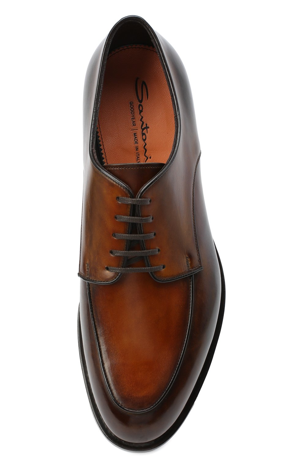 Кожаные дерби SANTONI, арт. MCC016821MC3HNGCS53, фото 5