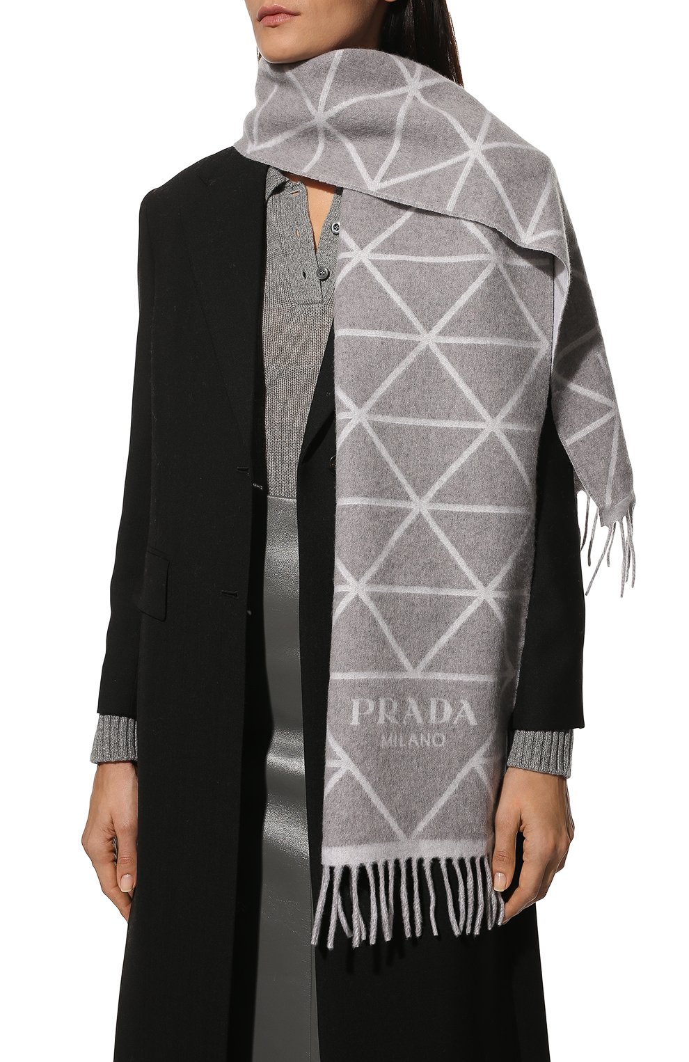 Кашемировый шарф PRADA, арт. 2FS013-2D3G-F0N8C-OOO, фото 2