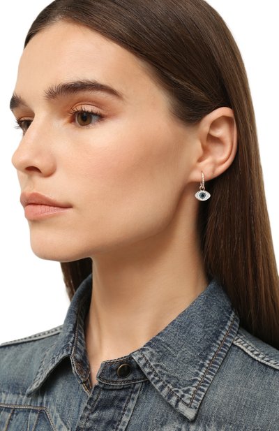 Серьги duo evil eye SWAROVSKI золотого цвета по цене 11400 руб., арт. 5425857, фото 2 Серьги duo evil eye SWAROVSKI, арт. 5425857, фото 2