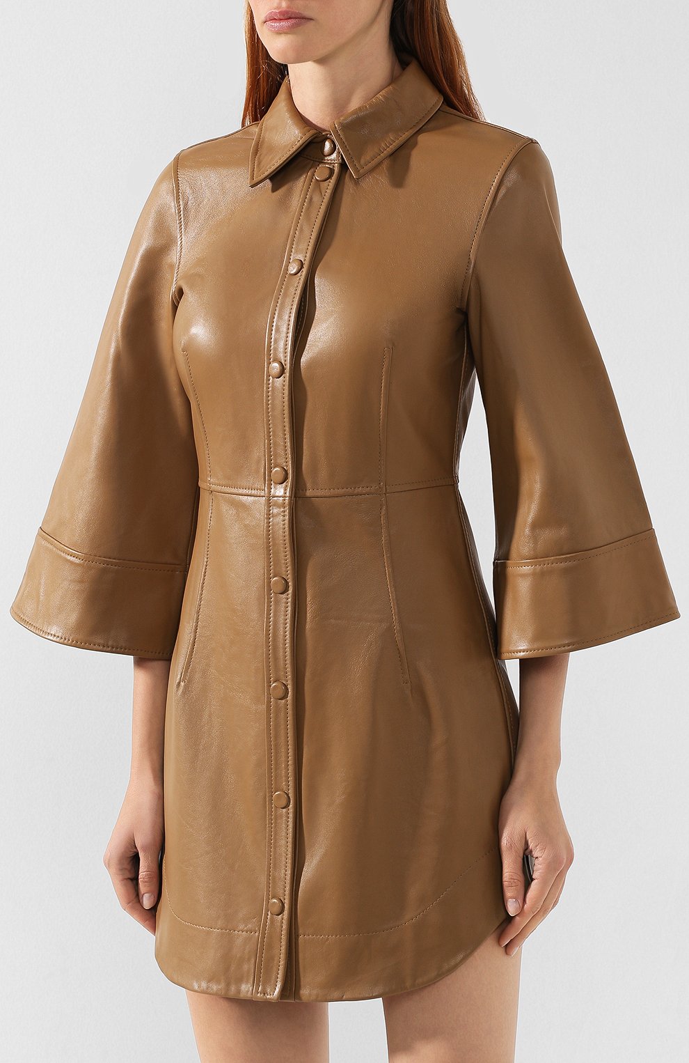 Кожаное платье GANNI, арт. F3879, фото 3