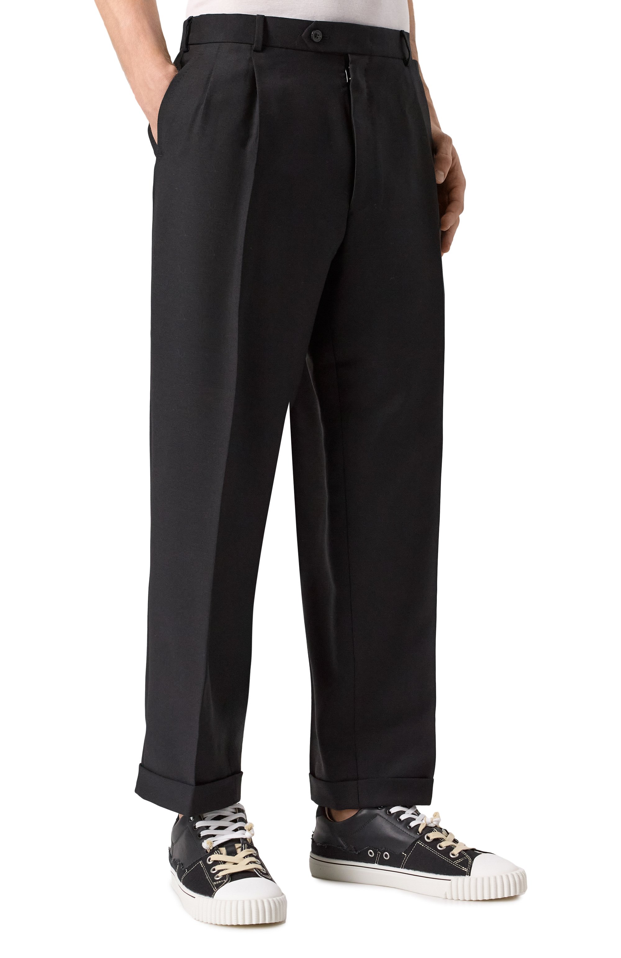 Шерстяные брюки MAISON MARGIELA, арт. S50KA0672/M35259, фото 3