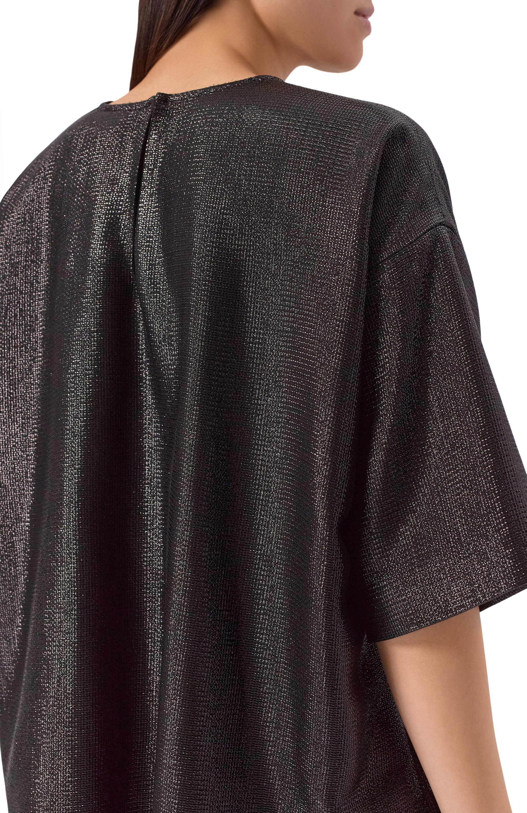 Топ из вискозы BOSS черного цвета по цене 27950 руб., арт. 50548890, фото 5 Топ из вискозы BOSS, арт. 50548890, фото 5