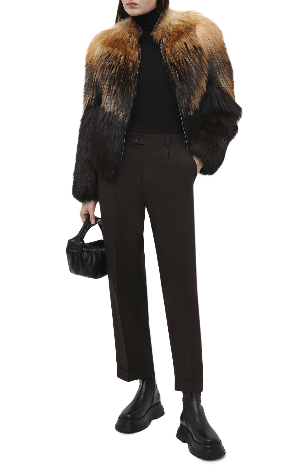 Шуба из лисы TOM FORD коричневого цвета по цене 2460000 руб., арт. CPF33A/T80382, фото 2 Шуба из лисы TOM FORD, арт. CPF33A/T80382, фото 2