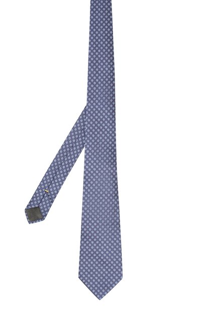 Шелковый галстук CANALI темно-синего цвета по цене 9525 руб., арт. 18/HJ02255, фото 2 Шелковый галстук CANALI, арт. 18/HJ02255, фото 2