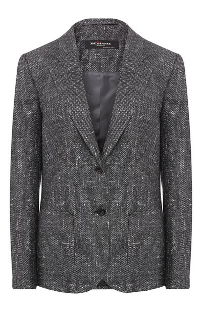 Женский жакет из смеси шелка и шерсти KITON, арт. D46516K02R24