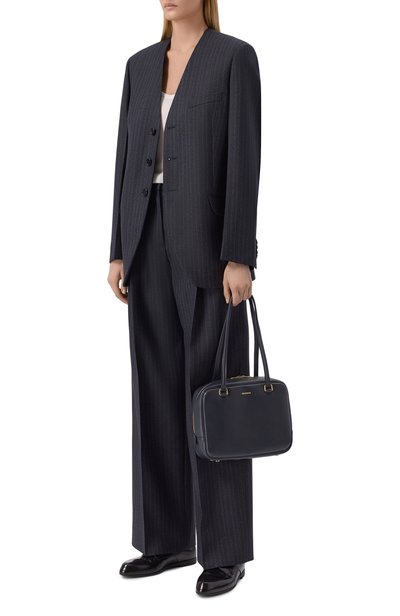 Сумка vision medium JIL SANDER темно-синего цвета по цене 299500 руб., арт. J07ZH0078/P9079, фото 3 Сумка vision medium JIL SANDER, арт. J07ZH0078/P9079, фото 3