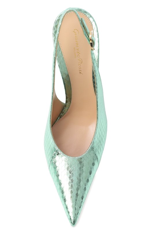 Кожаные туфли Sofia 95 Gianvito Rossi G95605.95RIC.AYEAL0E Зелёный  G95605.95RIC.AYEAL0E Фото 6