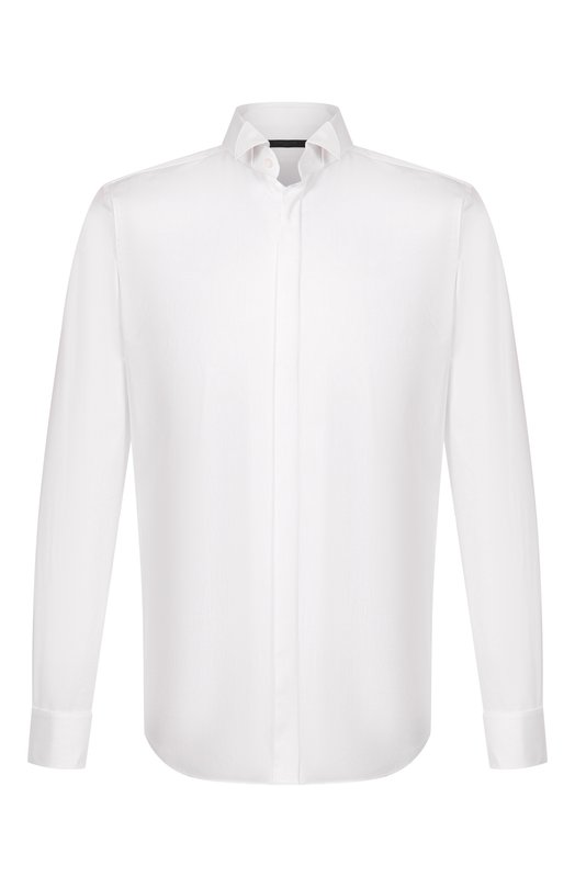 Хлопковая сорочка Corneliani 25P901-2591102 Белый 25P901-2591102