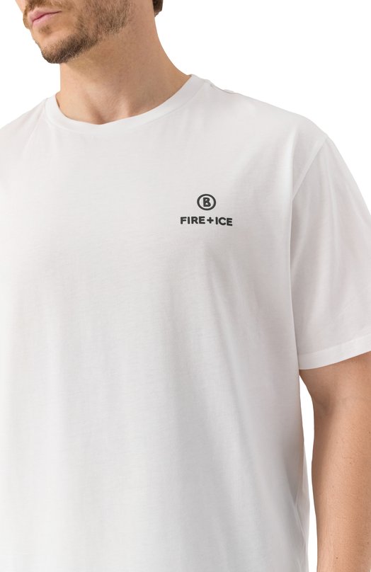 Хлопковая футболка Bogner Fire+Ice 54407308 Белый  54407308 Фото 5