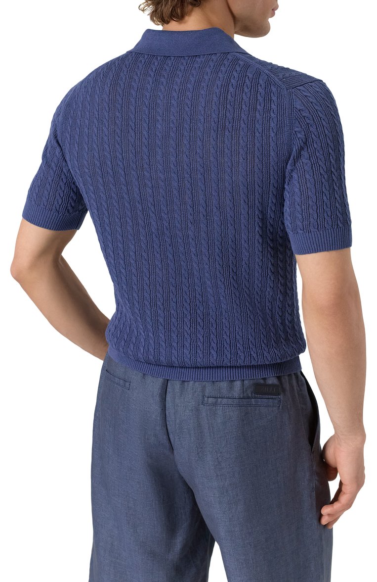 Поло изо льна и хлопка SLOWEAR, арт. 810212/Z1355, фото 1