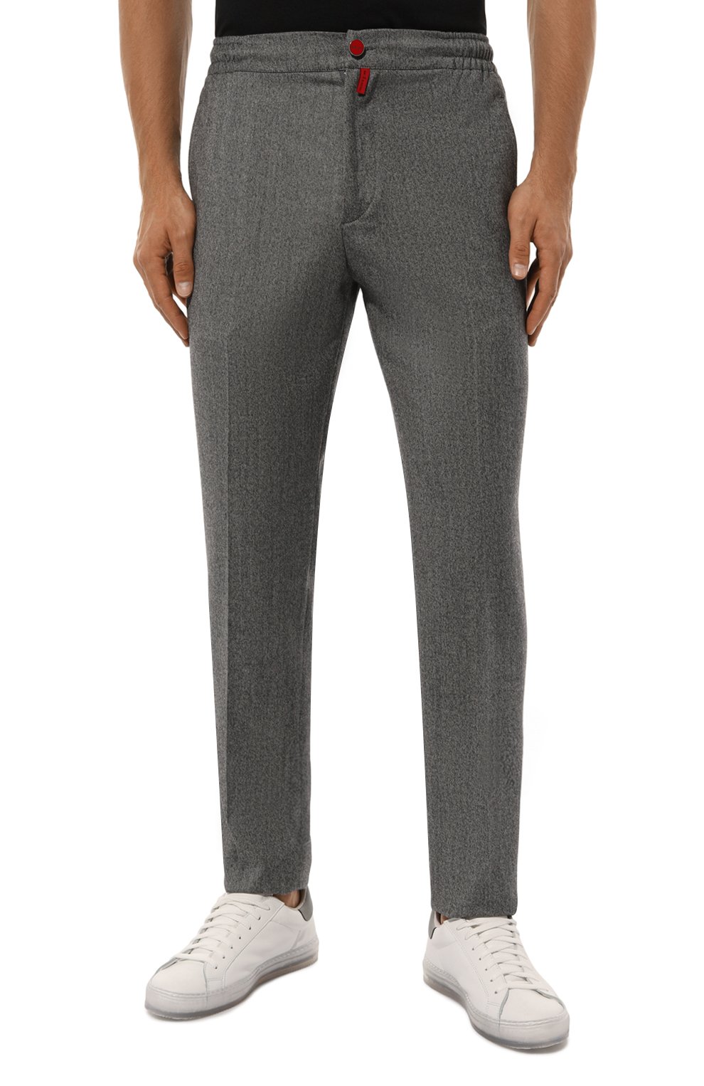 Брюки из шерсти и кашемира KITON темно-серого цвета по цене 209000 руб., арт. UPLACK0122E08, фото 3 Брюки из шерсти и кашемира KITON, арт. UPLACK0122E08, фото 3