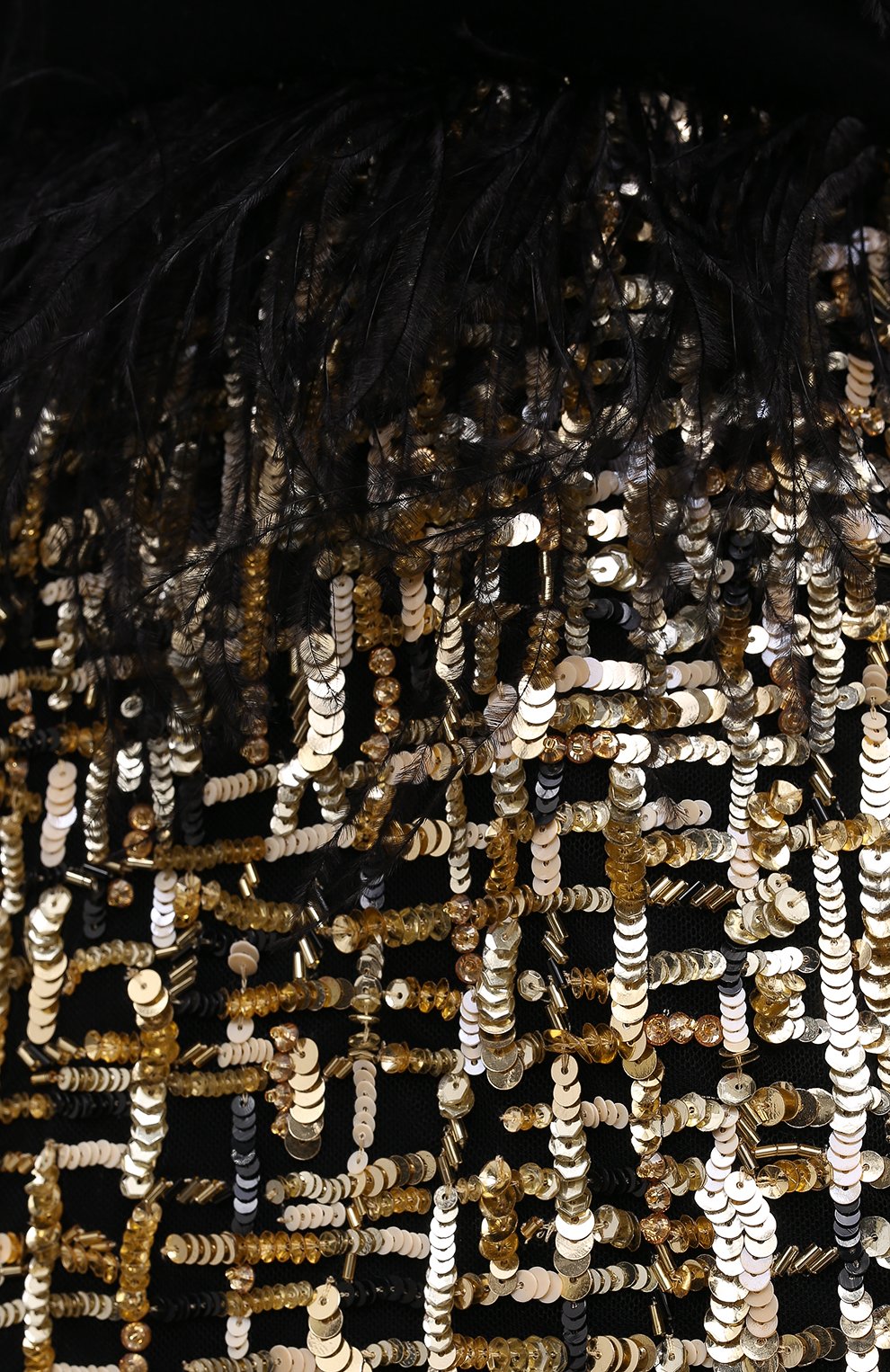 Платье с отделкой перьями ZUHAIR MURAD, арт. DRF21003/EMGT001, фото 5